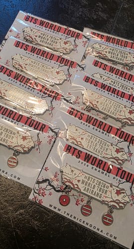 Customer photo review of (PREORDER) BTS 2026 Tour Pin
