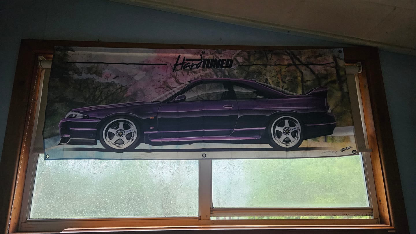 Customer photo review of Nissan Skyline R33 GTR Garage Flag