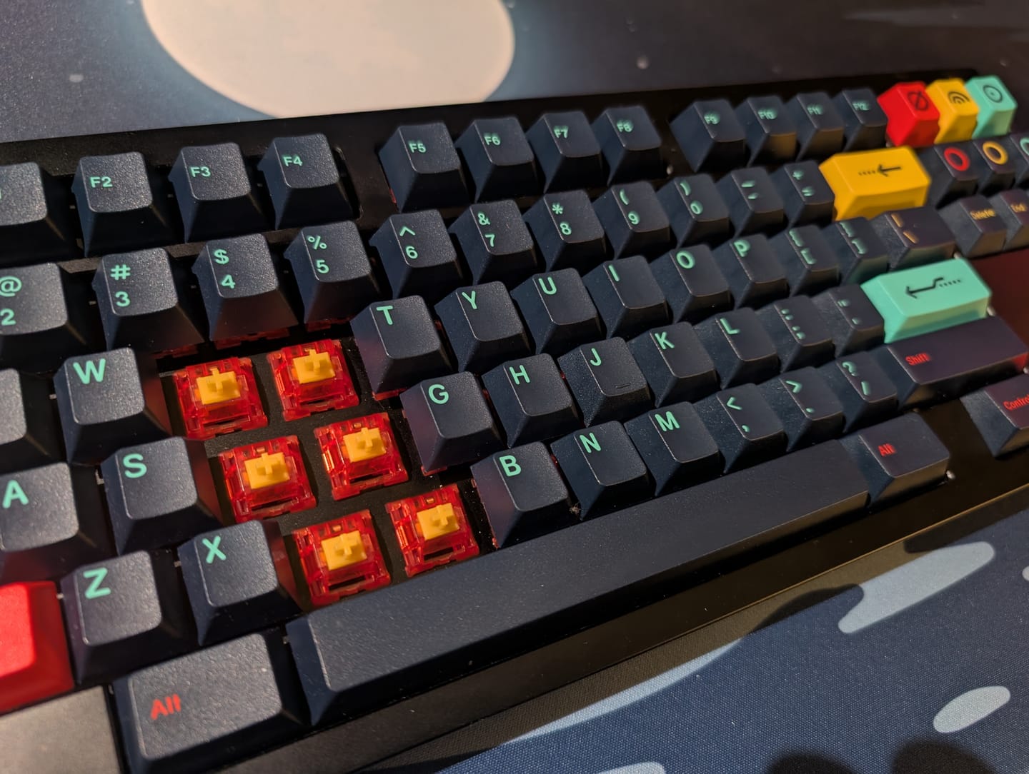 Customer photo review of KEYGEEK Y2 LINEAR SWITCH FACTORY LUBED (10PCS)