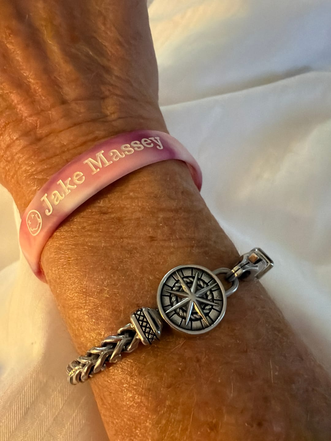 Customer photo review of Compass Urn Bracelet