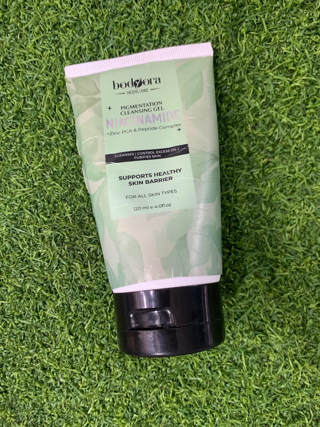 Customer photo review of Niacinamide Pigmentation Cleansing Gel