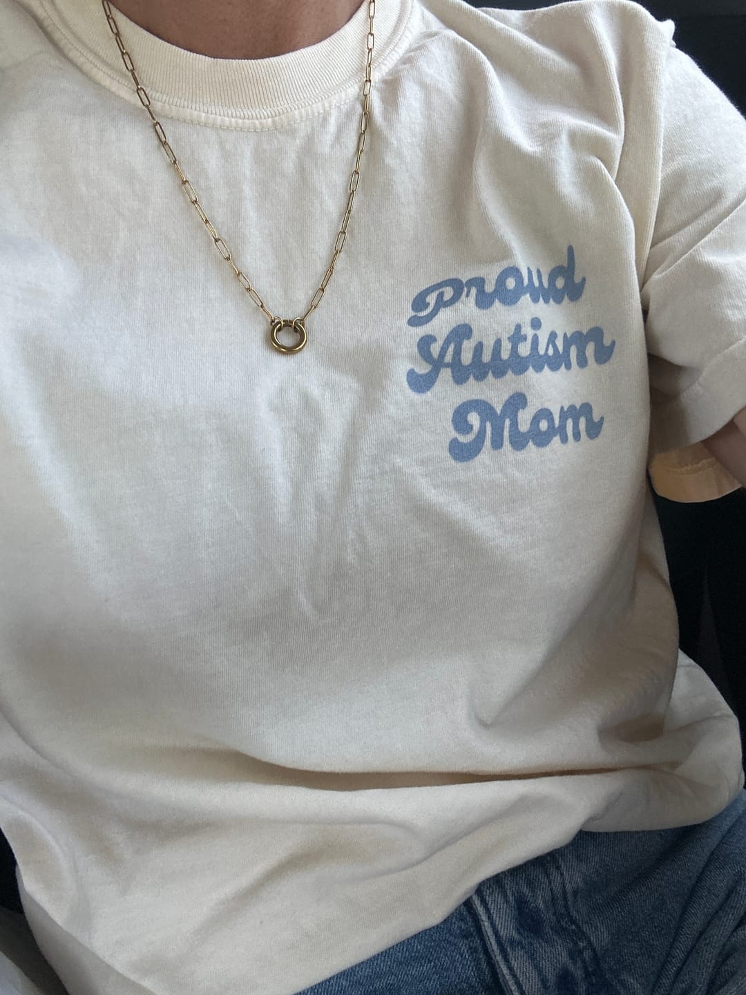 Customer photo review of Proud Autism Mom Comfort Colors Tee
