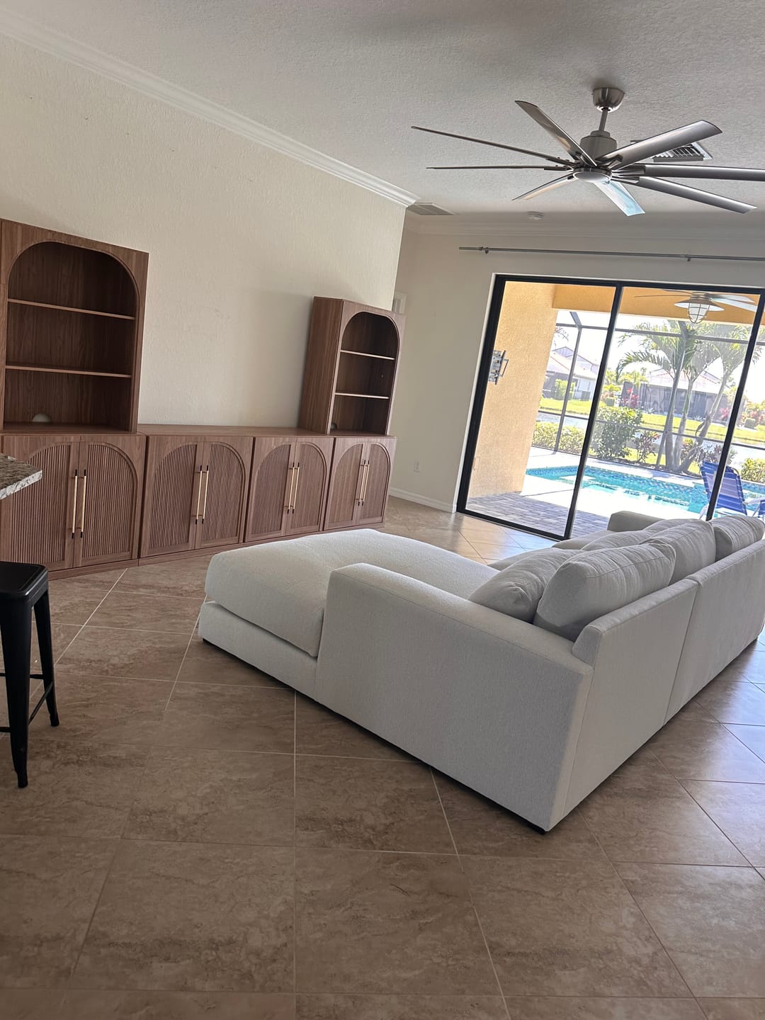 Customer photo review of Jagger Wood Door Entertainment Center Wall Unit (6-Piece)