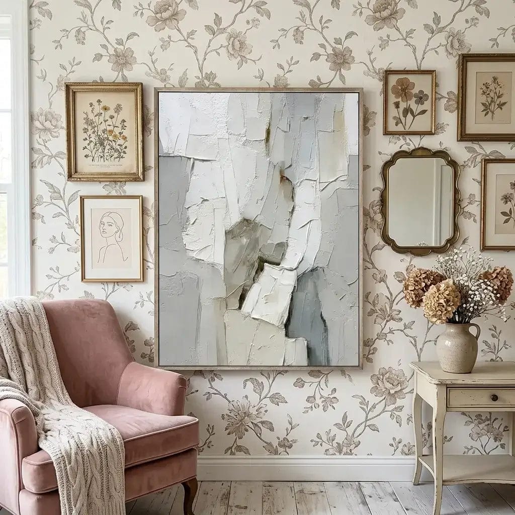 Customer photo review of Abstract Relief Textured Art #CXV038