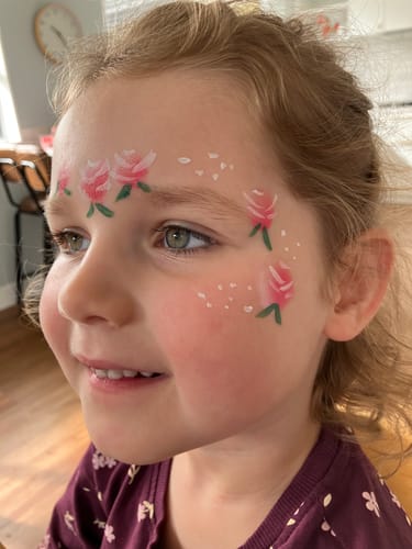 Customer photo review of The Garden Party Face Paint Kit