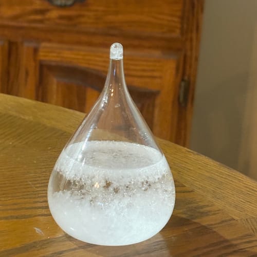 Customer photo review of Tear Drop Storm Glass