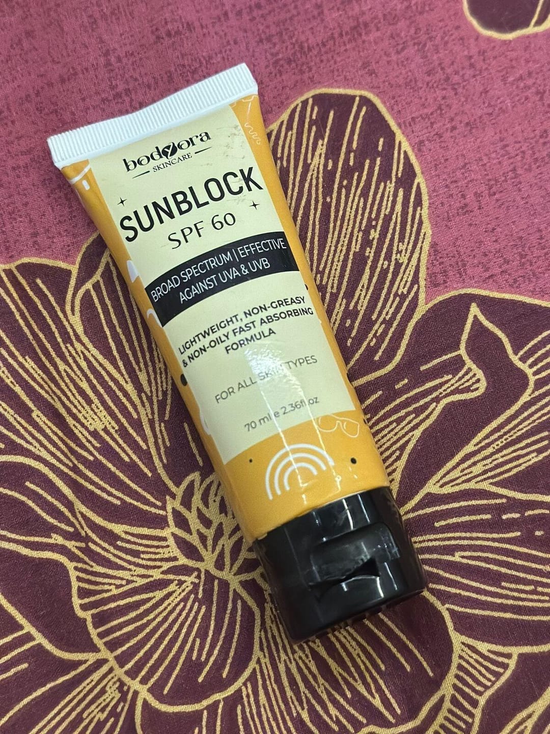 Customer photo review of Sunblock SPF 60