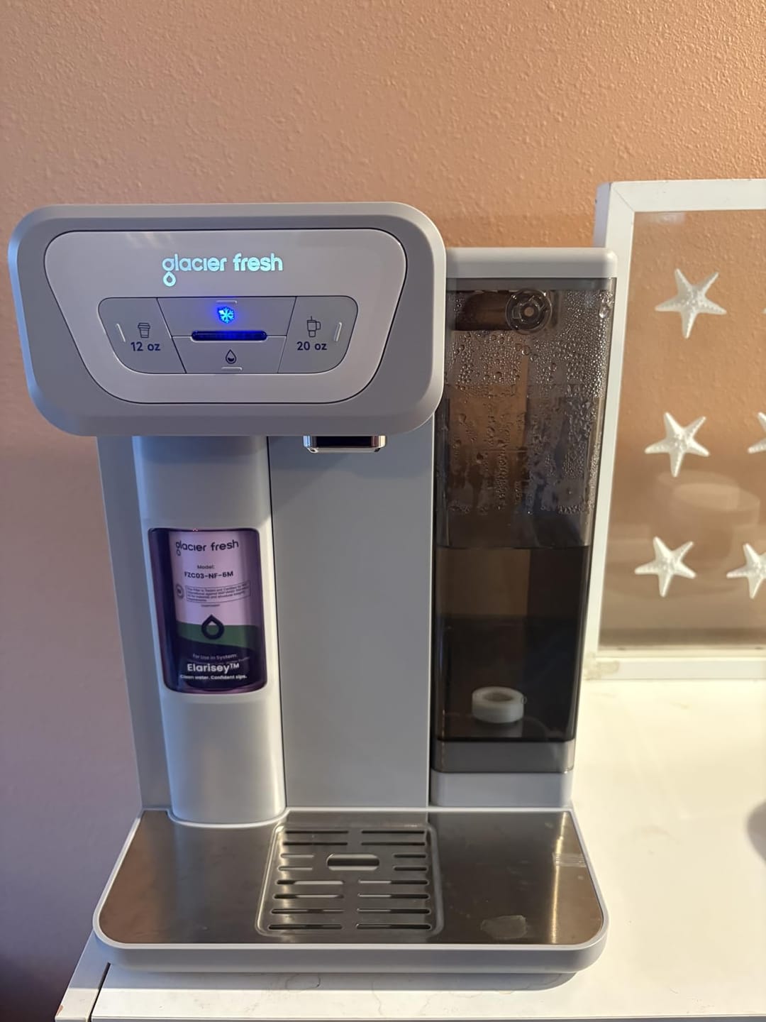 Customer photo review of GlacierFresh Coolon Countertop Cold Water Dispenser | Advanced Nano-Filtration & Instant Chilling