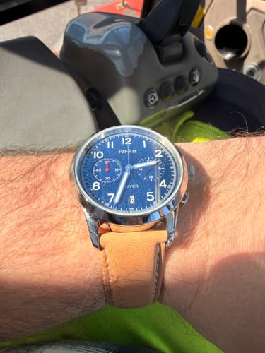 Customer photo review of Far-Far Flyver Kronograf – Blå