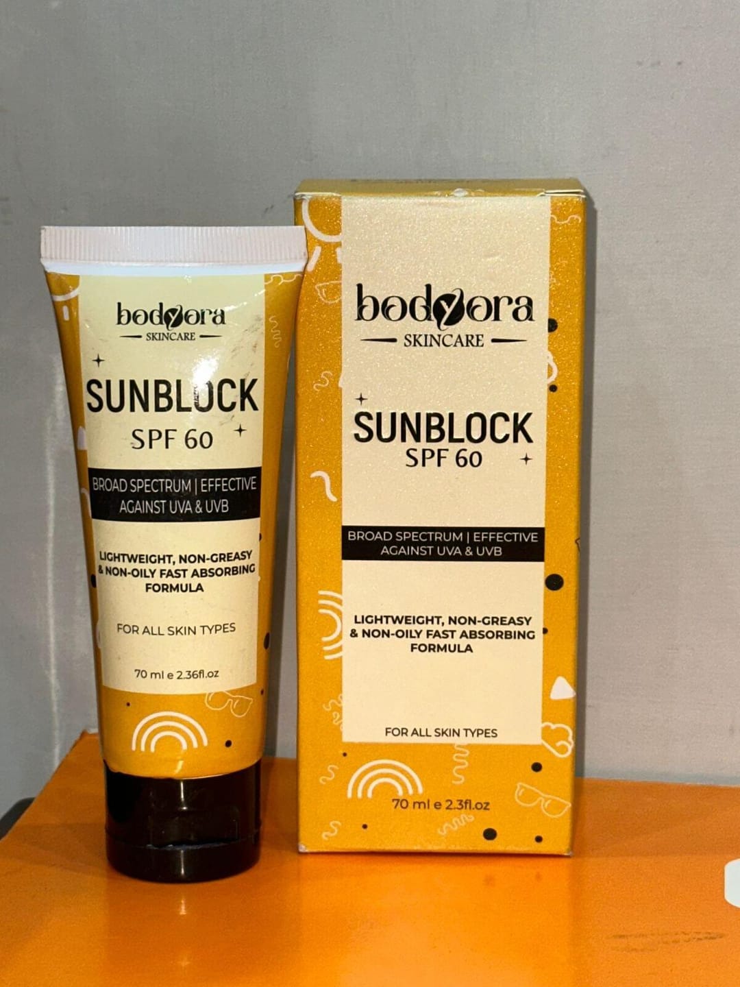 Customer photo review of Sunblock SPF 60