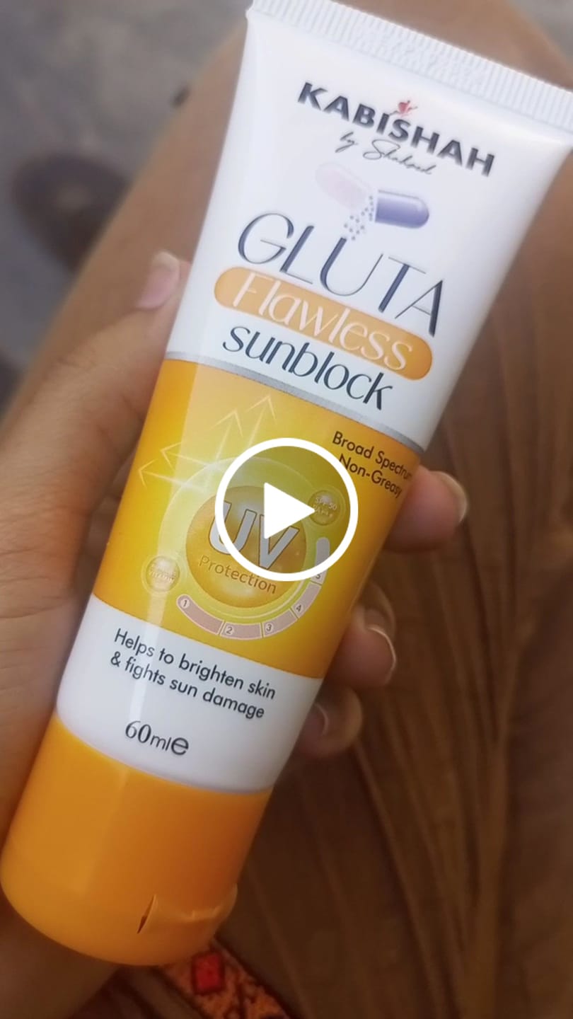Customer video review of Gluta Flawless Sunblock