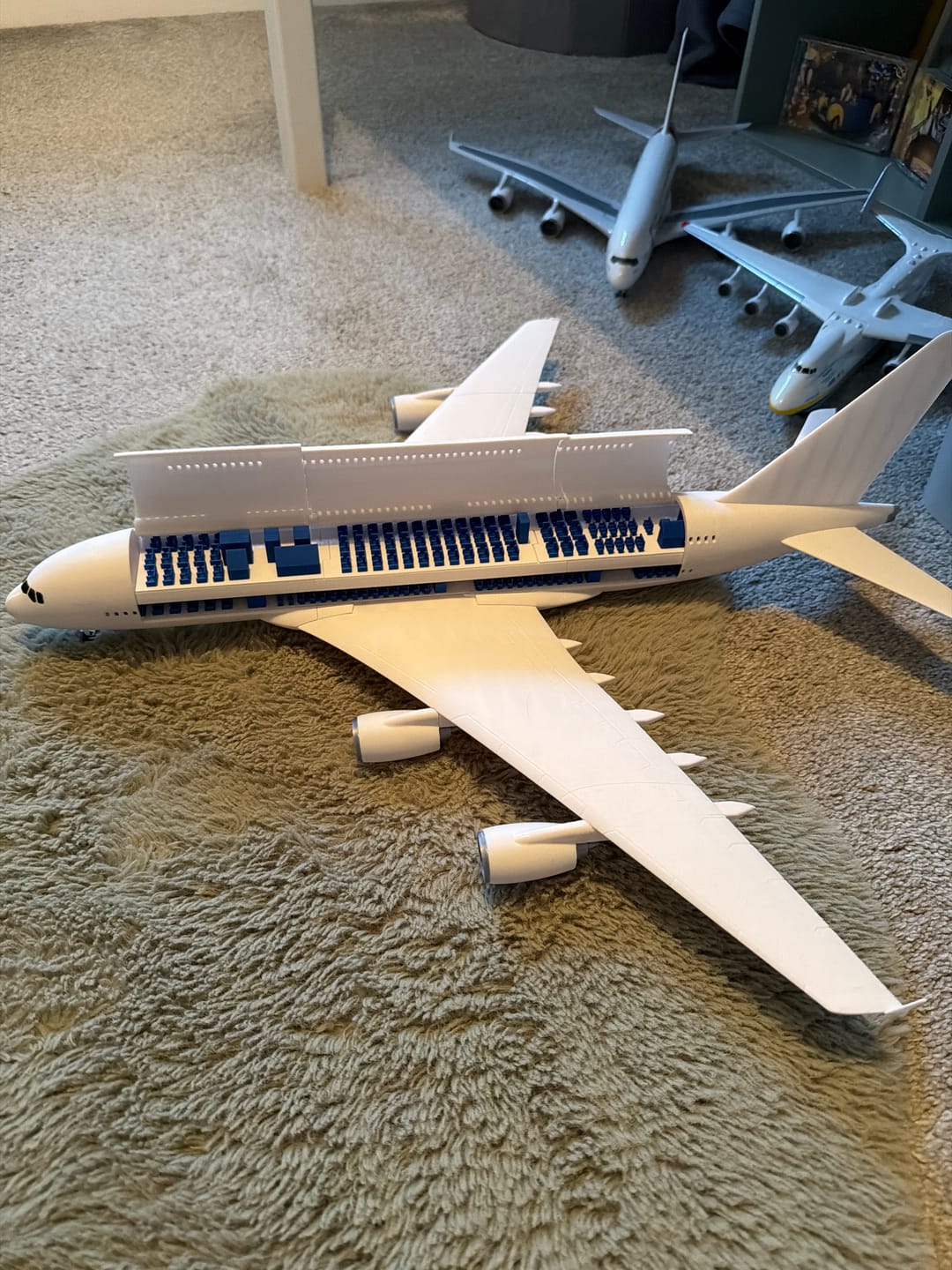 Customer photo review of a380 style aircraft model(1/144 scale)