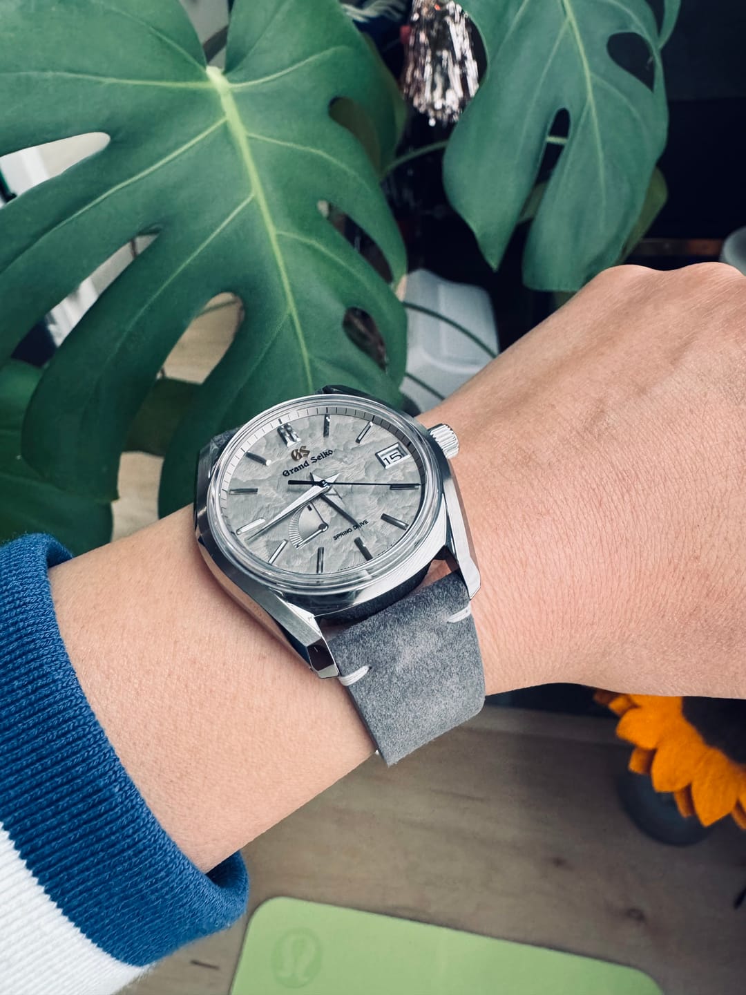 Customer photo review of Concrete Grey Suede