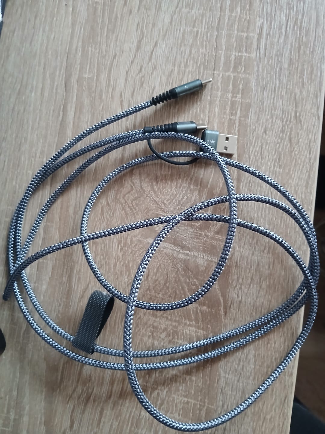 Customer photo review of Cablu de imprimanta Timebox, USB si USB-C la USB-B 2, Placat cu aur, Gri