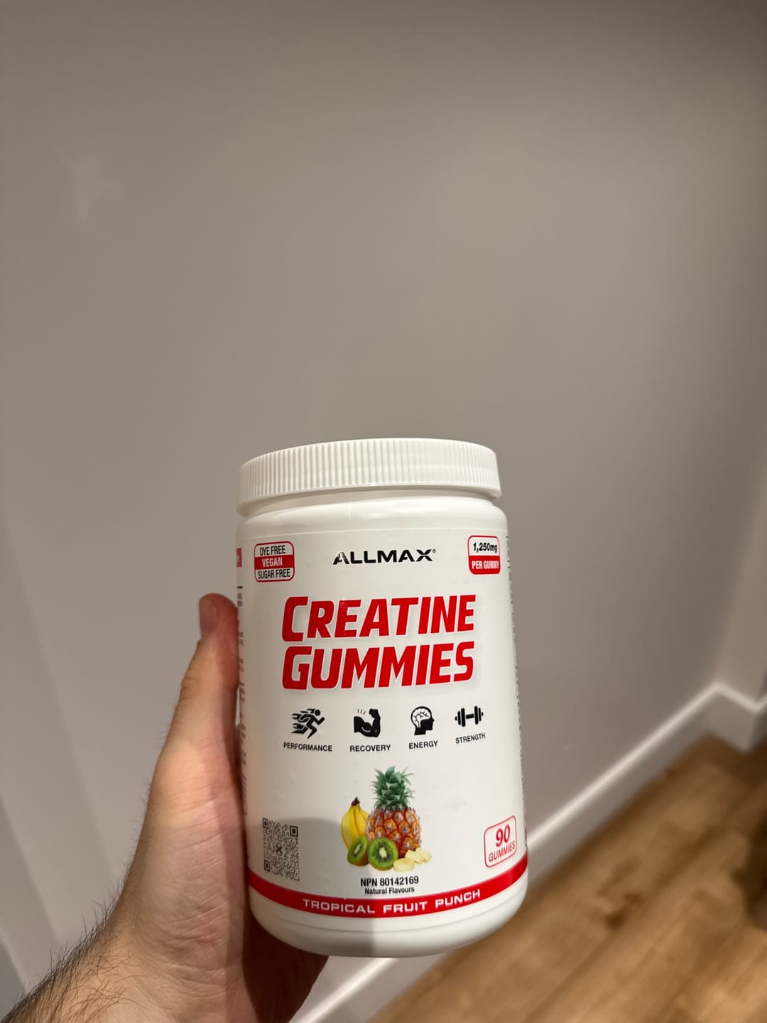 Customer photo review of Allmax - Creatine Gummies - 90 Gummies
