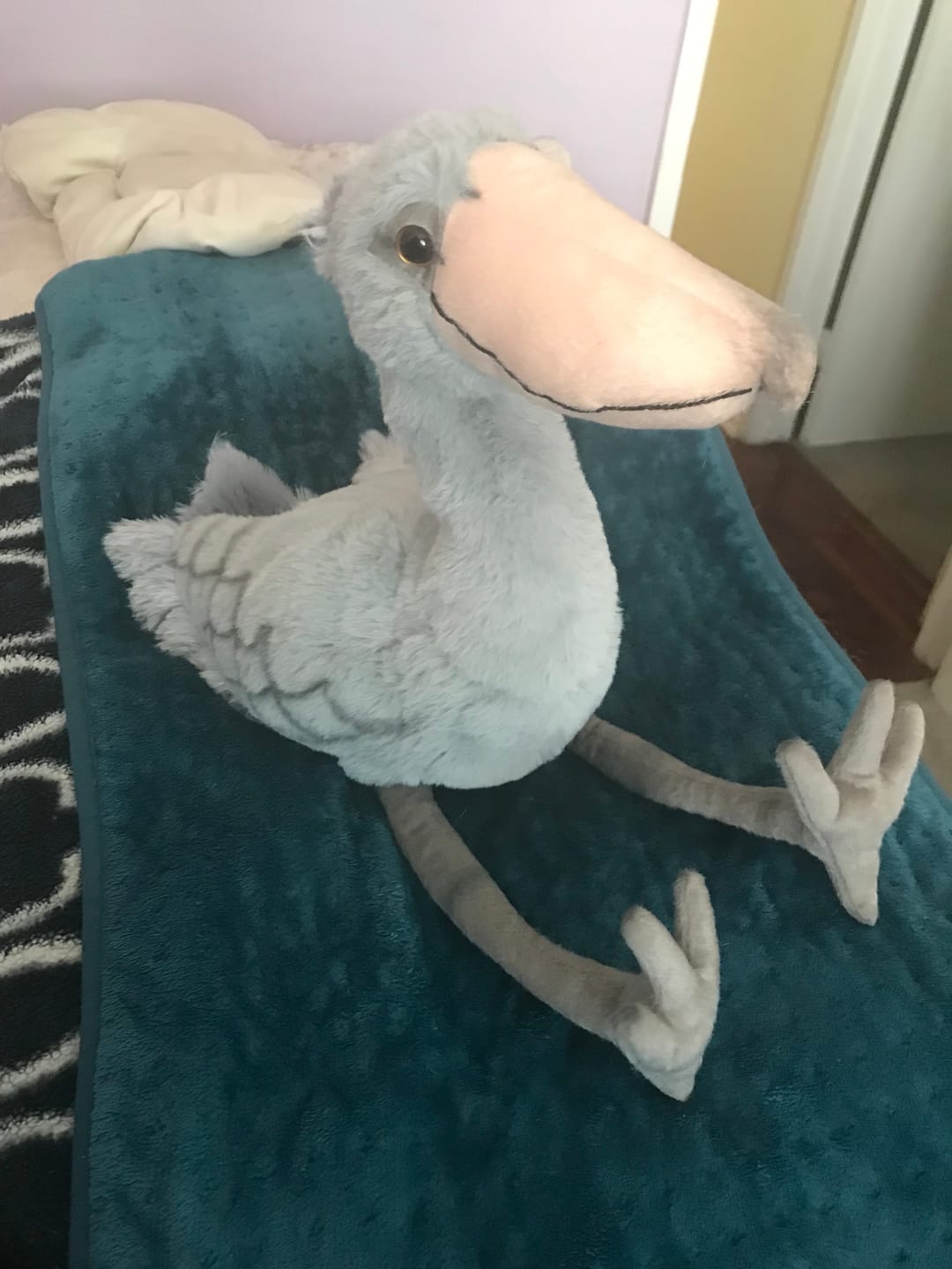 Customer photo review of Shoebill Stork Bird Soft Stuffed Plush Toy