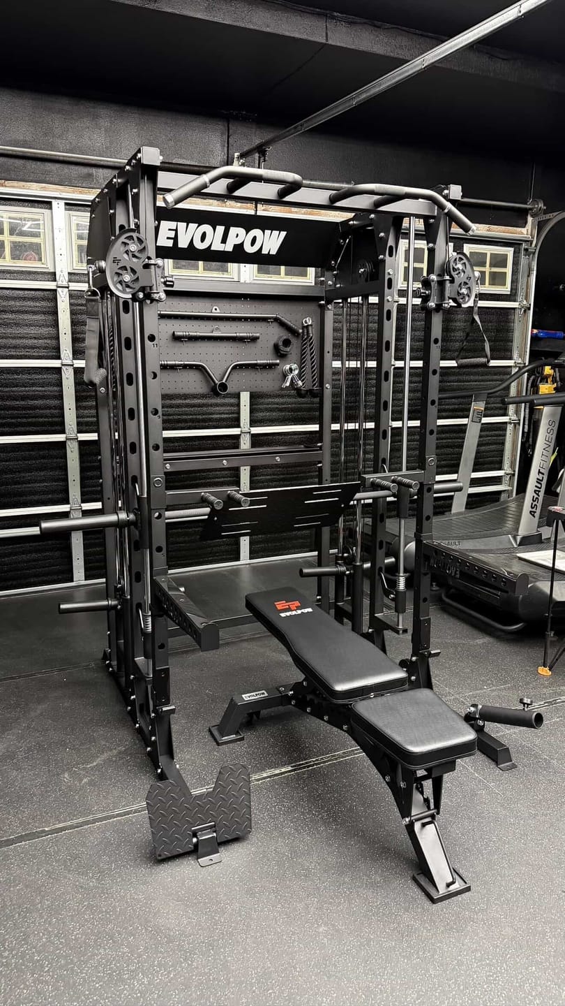 Customer photo review of EVOLPOW M2B Brute All-In-One Smith Machine Home Gym
