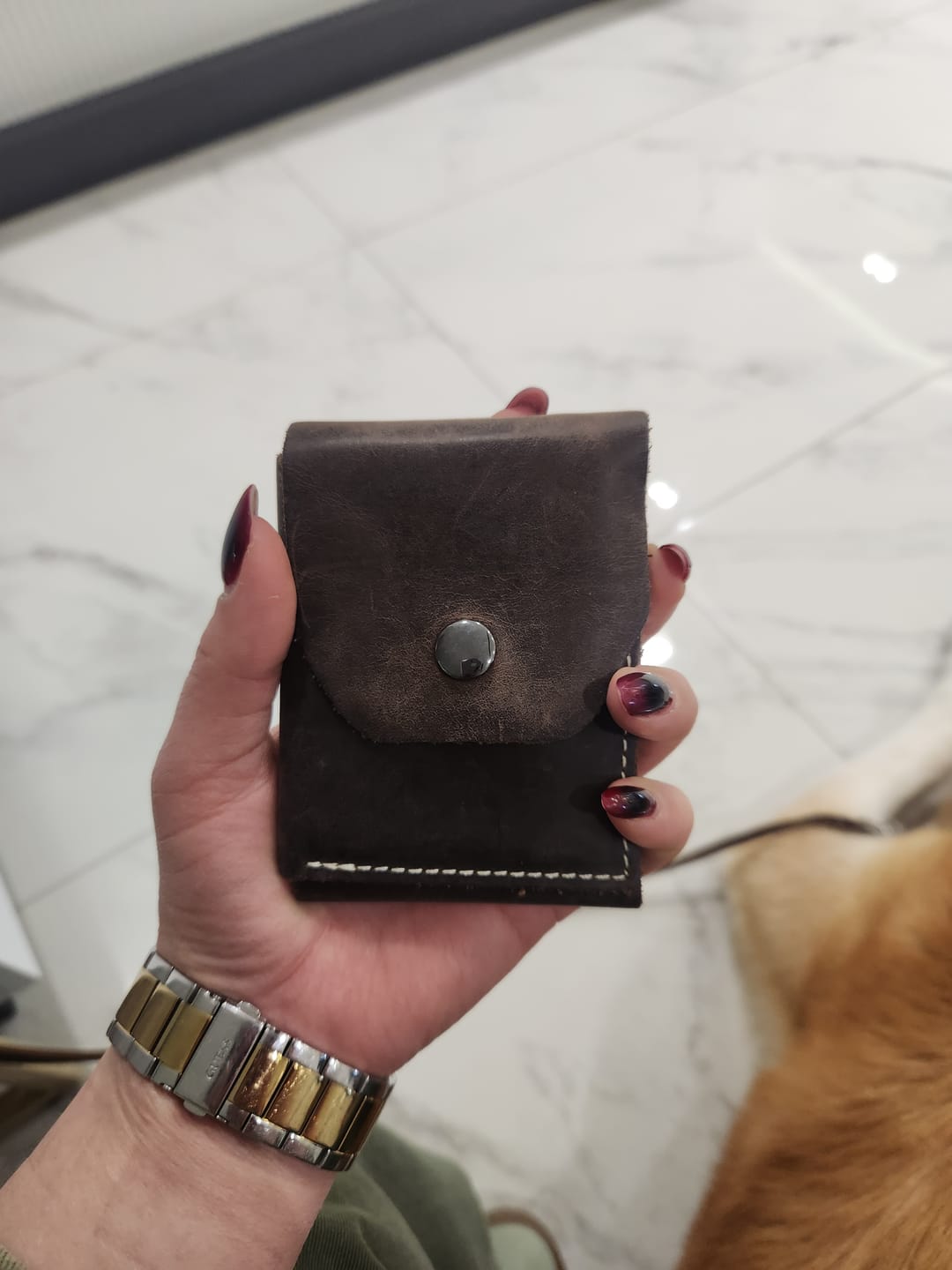 Customer photo review of Arvenzo - El Yapımı Hakiki Deri Erkek Cüzdanı