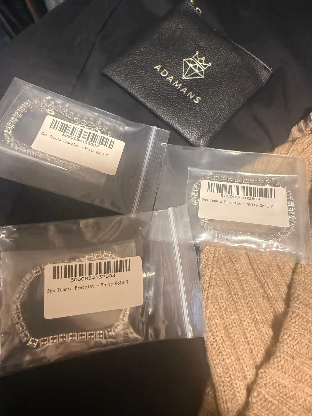 Customer photo review of 4.5mm Tennis Bracelet -  White Gold