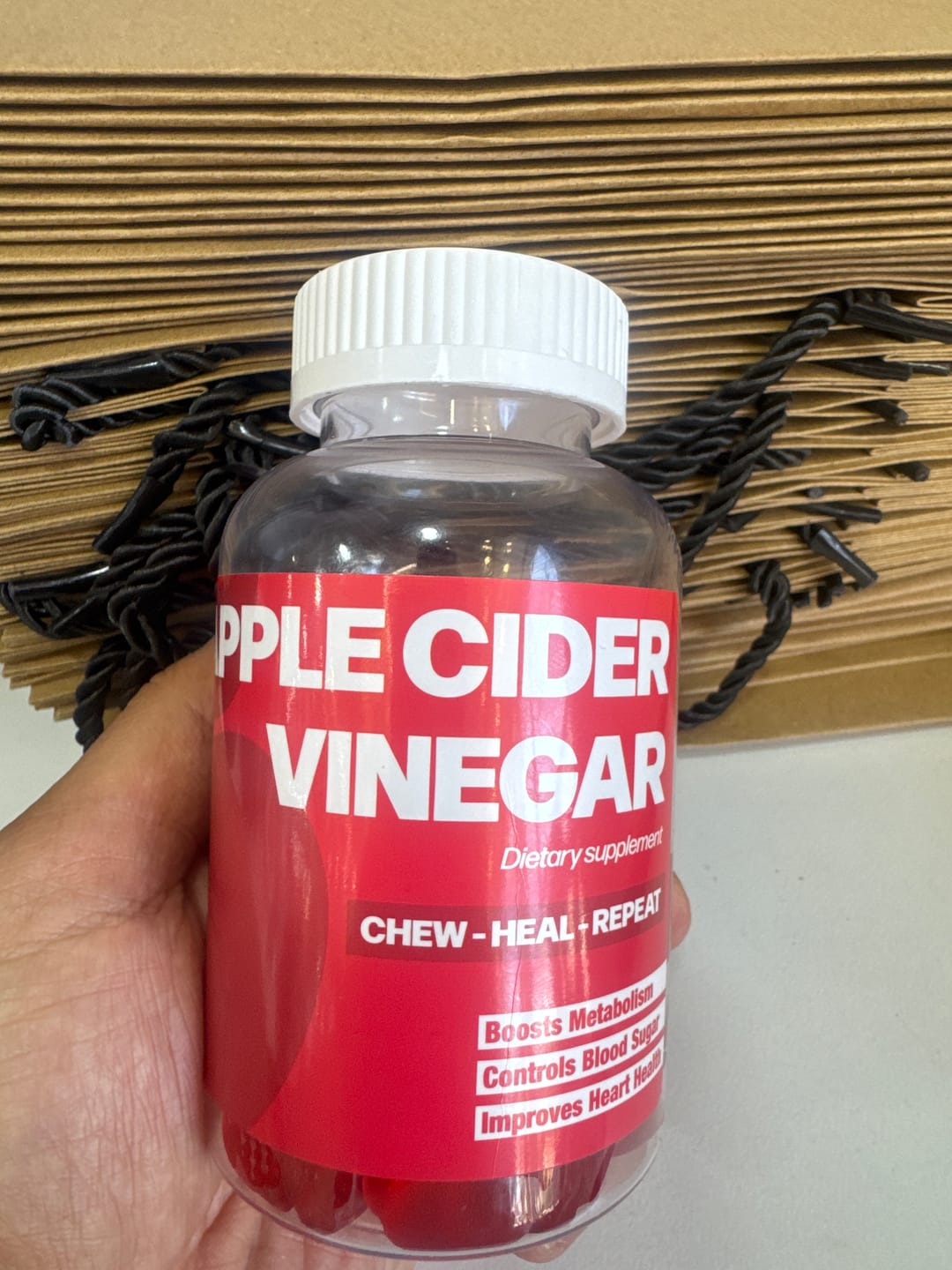 Customer photo review of Apple Cider Vinegar Gummies