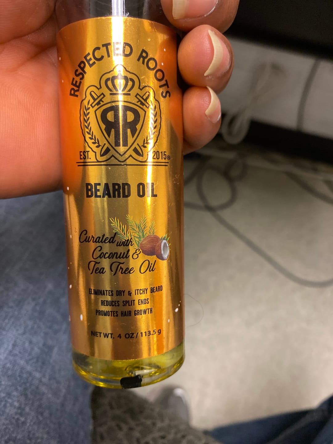 Customer photo review of Beard Oil