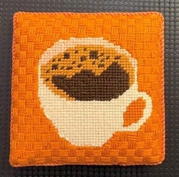 Customer photo review of Coffee (Bica) Needlepoint Kit