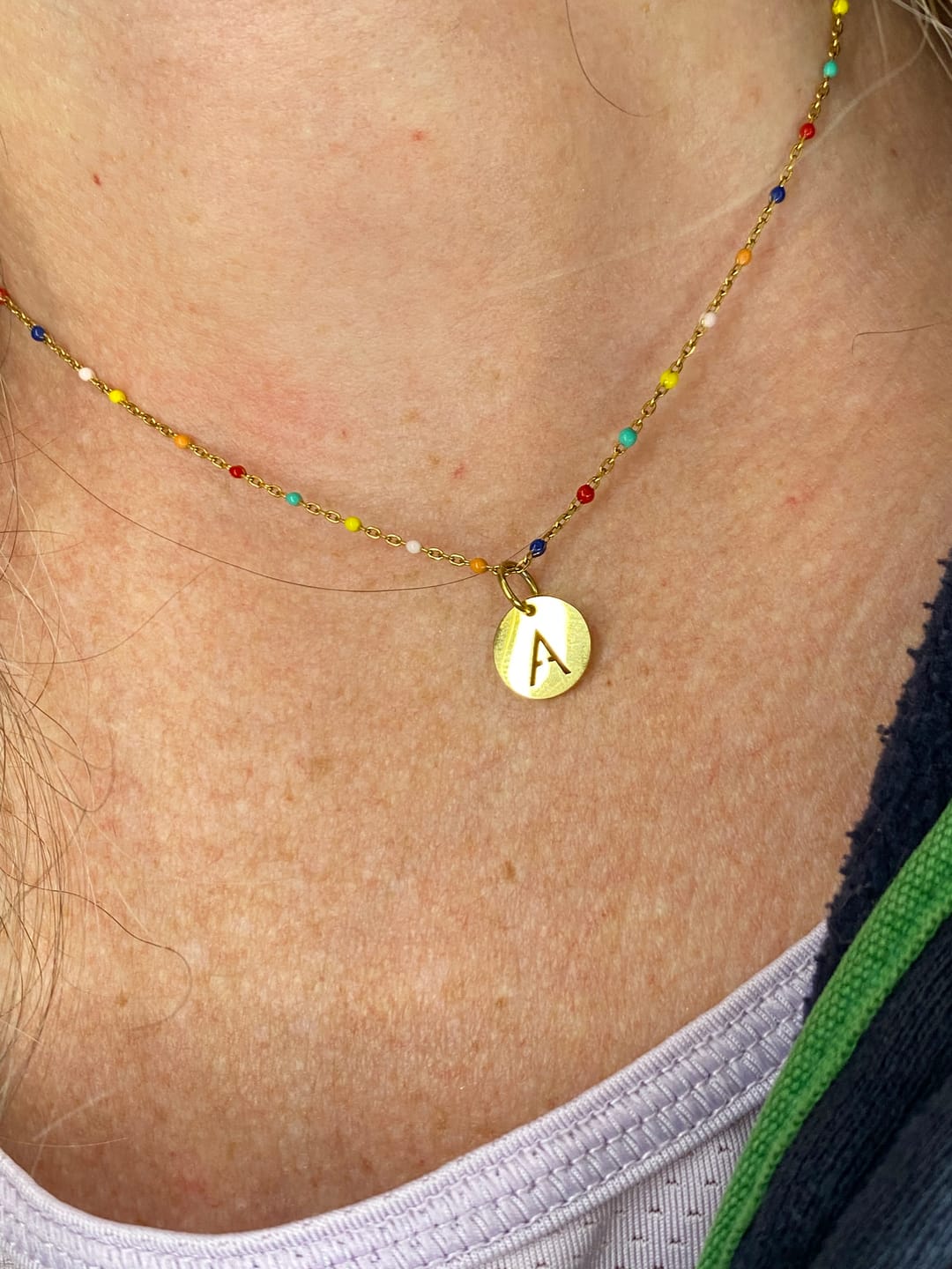 Customer photo review of Collar Letras ABC