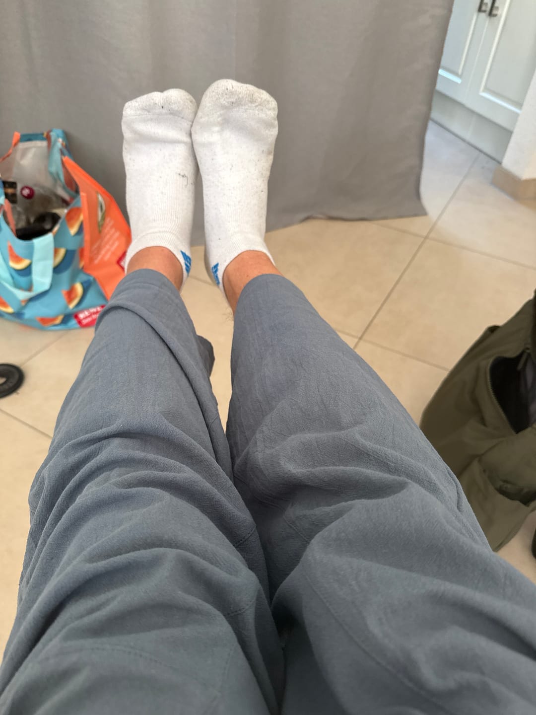 Customer photo review of Buddha Stones Lässige Herrenhose aus einfarbiger Baumwolle mit Kordelzug und Taschen