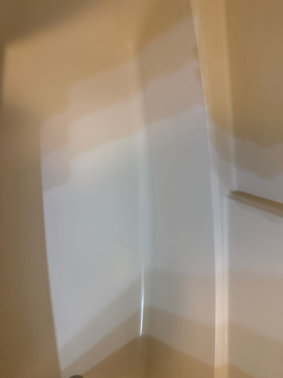 Customer photo review of Floor Crack Repair - Tub and Shower Repair Kit