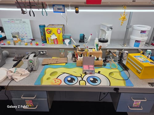 Customer photo review of Oni Deskpad - SpongeBob Eyes