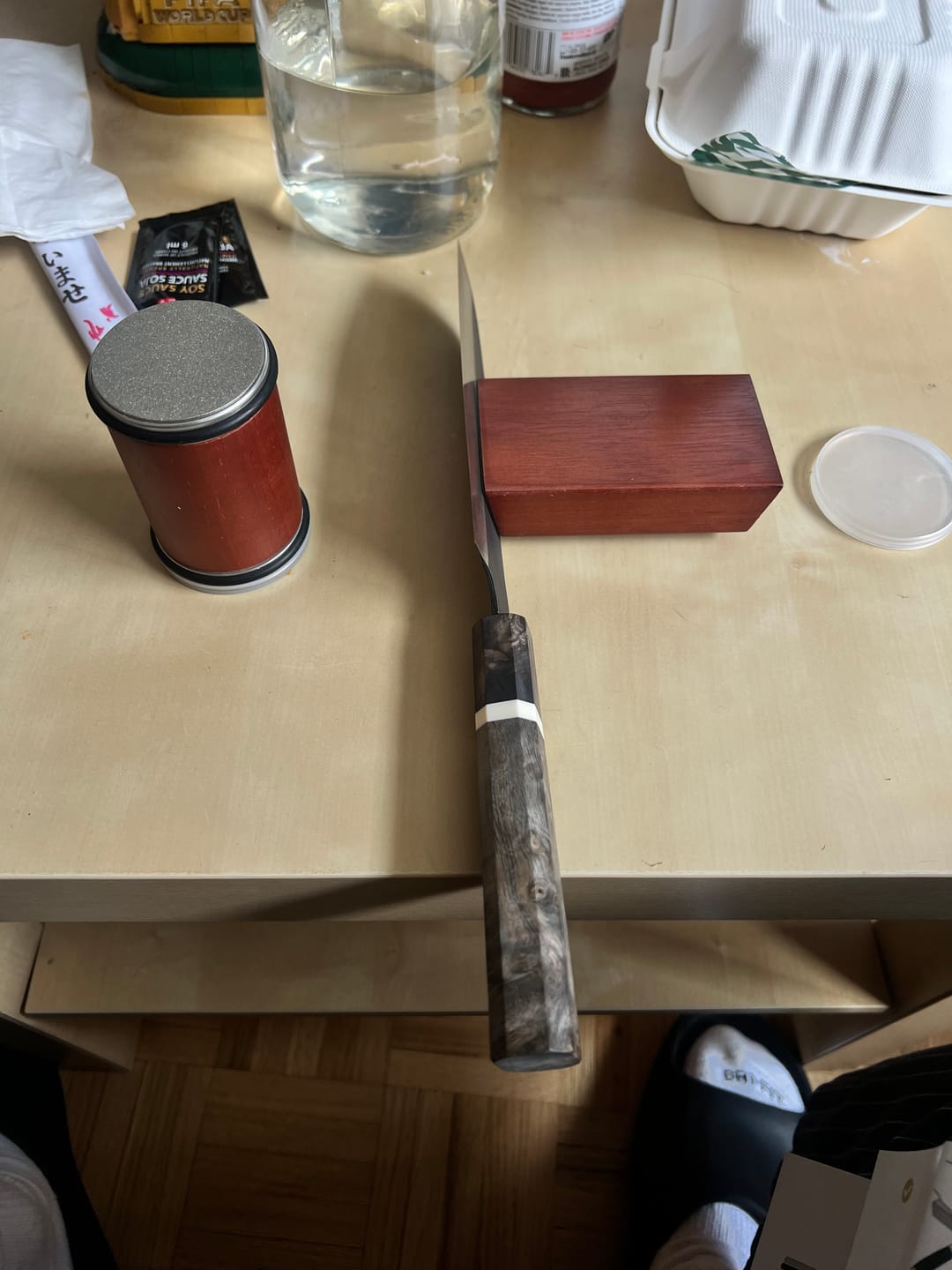 Customer photo review of Hatsukokoro Aokitae Santoku 165 mm