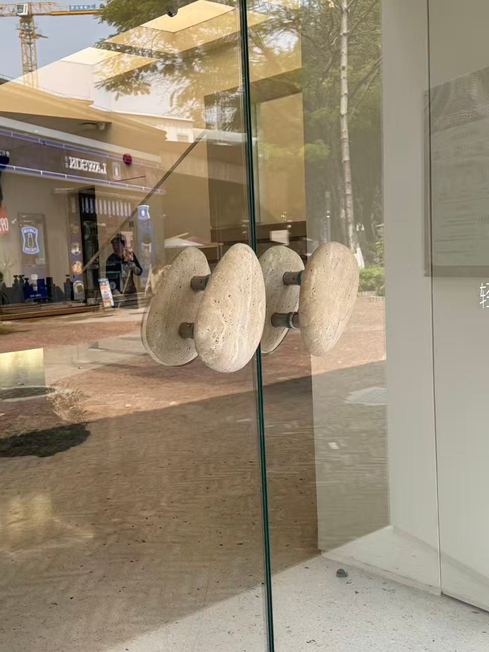 Customer photo review of Oval Mango-Shaped Door Handles