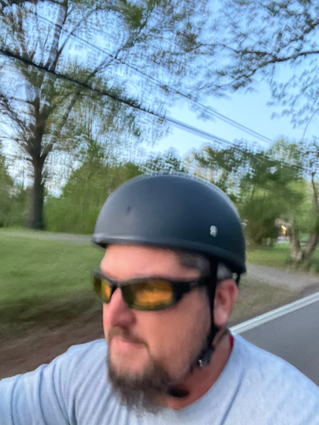 Customer photo review of Lightweight SOA Style DOT Beanie Helmet / Matte Black