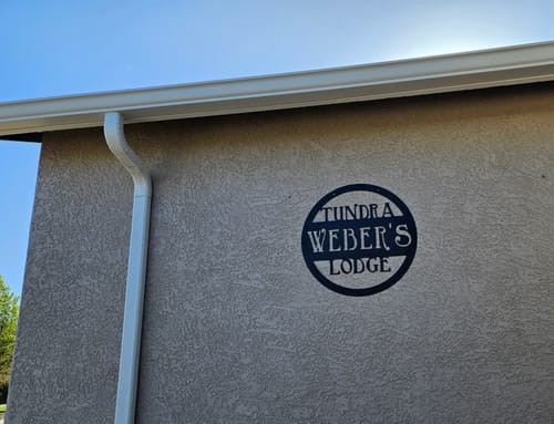 Customer photo review of Circle Farm Sign