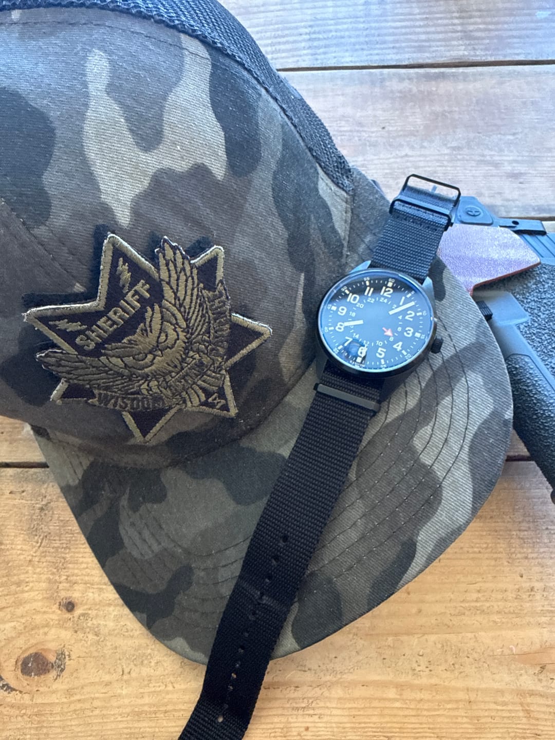 Customer photo review of Five Eye Nylon Watch Strap - PVD/Black