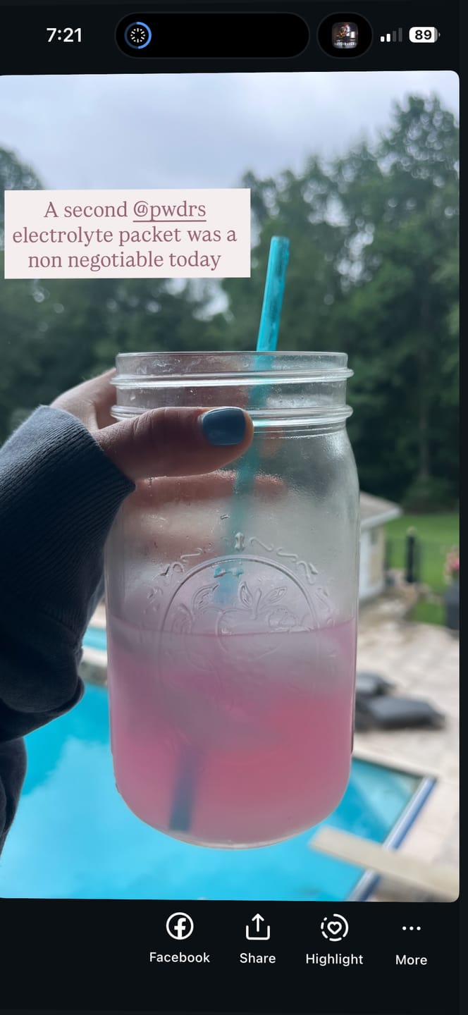 Customer photo review of ELECTROLYTE PWDR