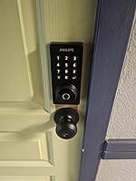 Customer photo review of Philips 4200 Series Built-in Wi-Fi Fingerprint Keypad Smart Deadbolt