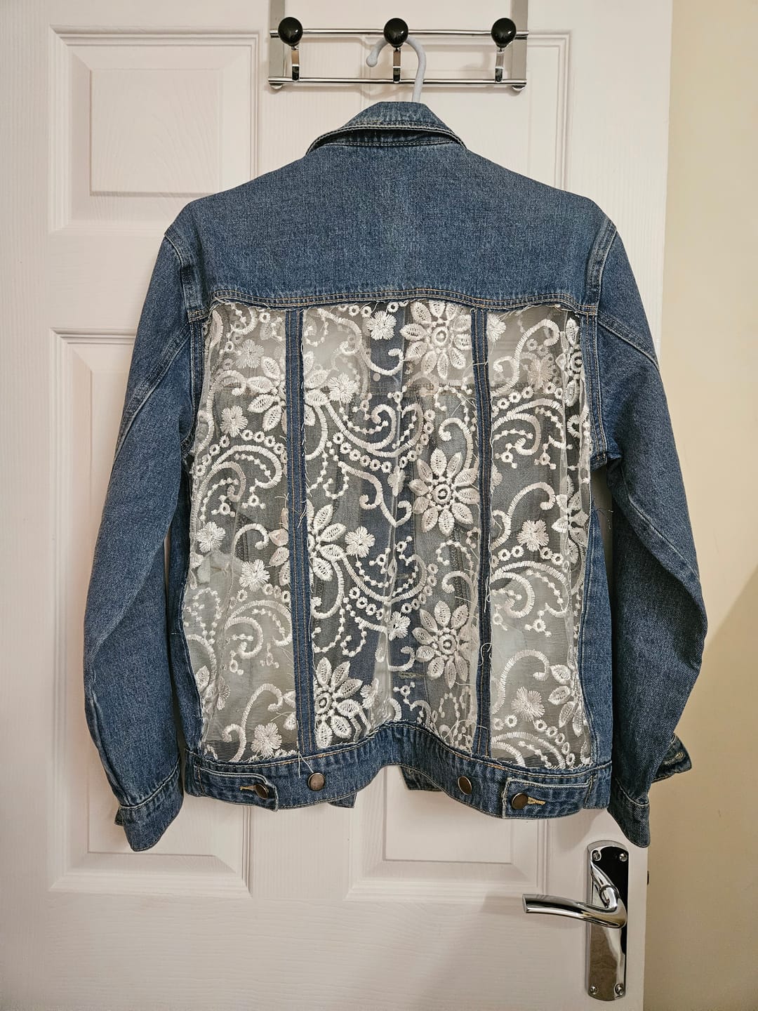 Customer photo review of Paisley Bridal Lace Fabric