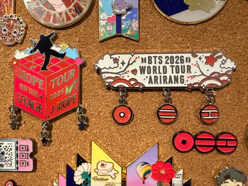 Customer photo review of (PREORDER) BTS 2026 Tour Pin