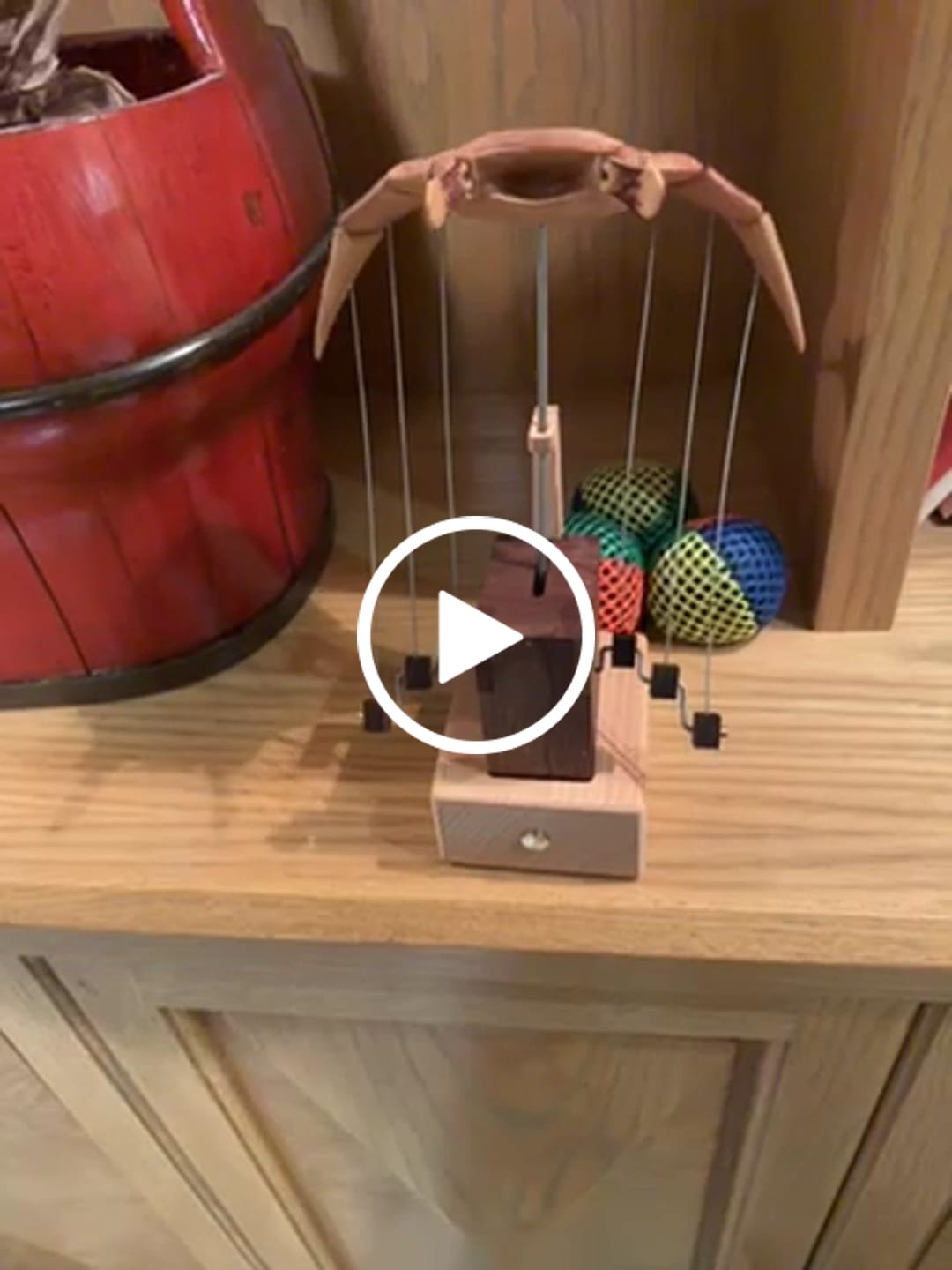 Customer video review of MarinerPoet™ Handcrafted Wooden Manta Ray Automaton