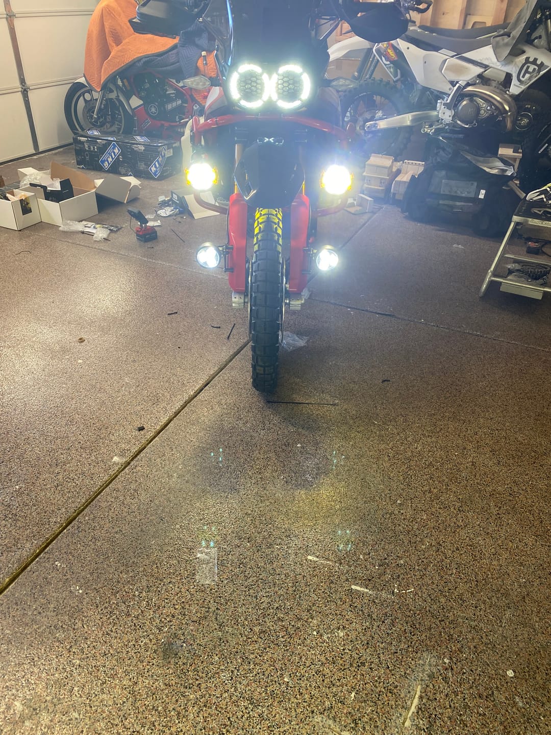 Customer photo review of D7 Pro Premium Lighting Bundle - Ducati Desert X / Rally 2023+
