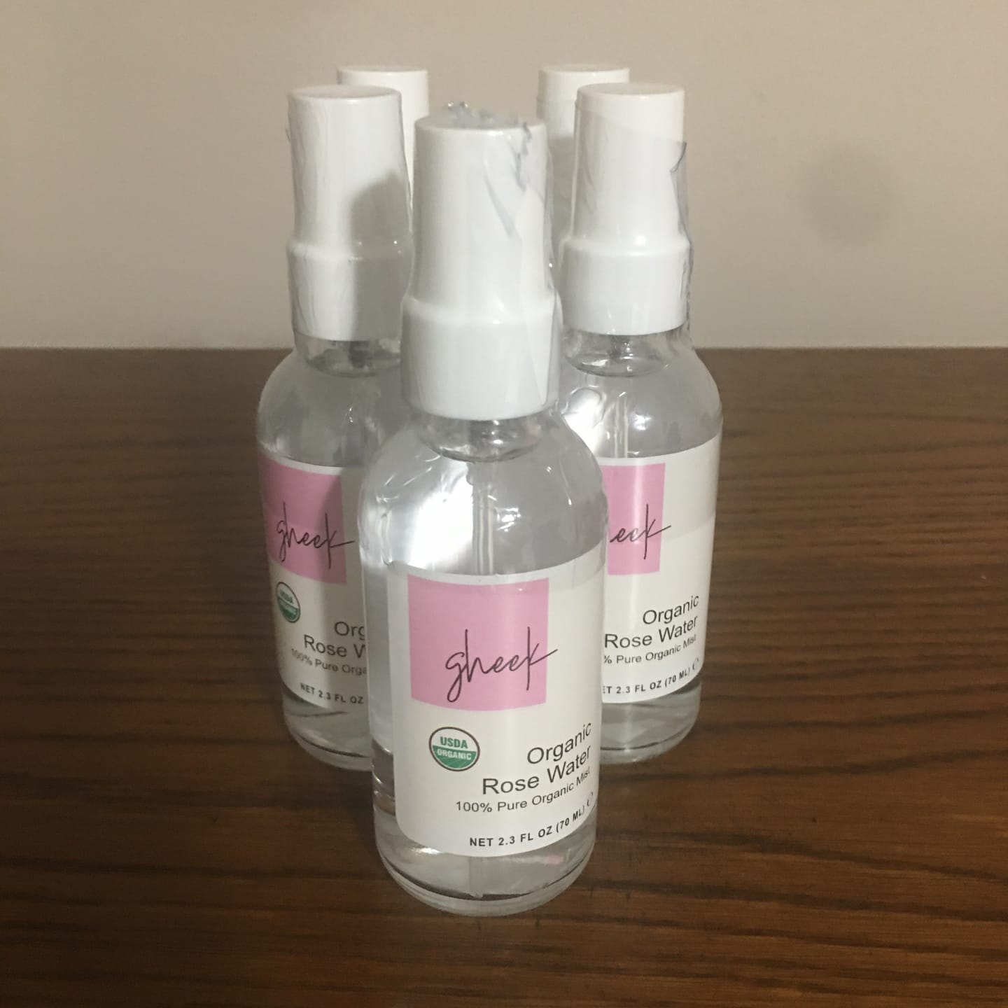 Customer photo review of GHEEK™ Rose Water (Cosmetic), Certified Organic - 2.3 fl oz