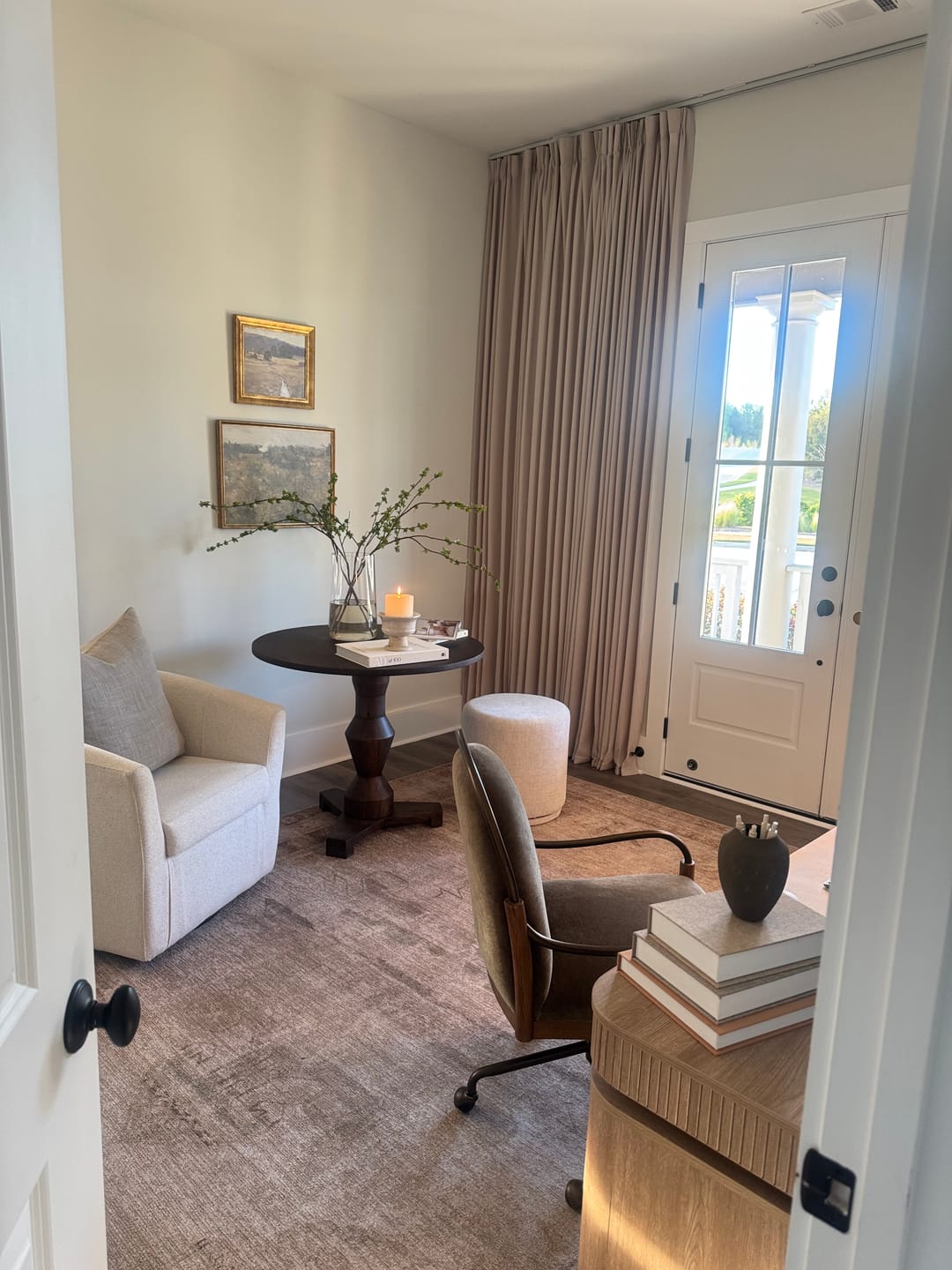 Customer photo review of Rivi Large End Table - Antique Belgium Bleach
