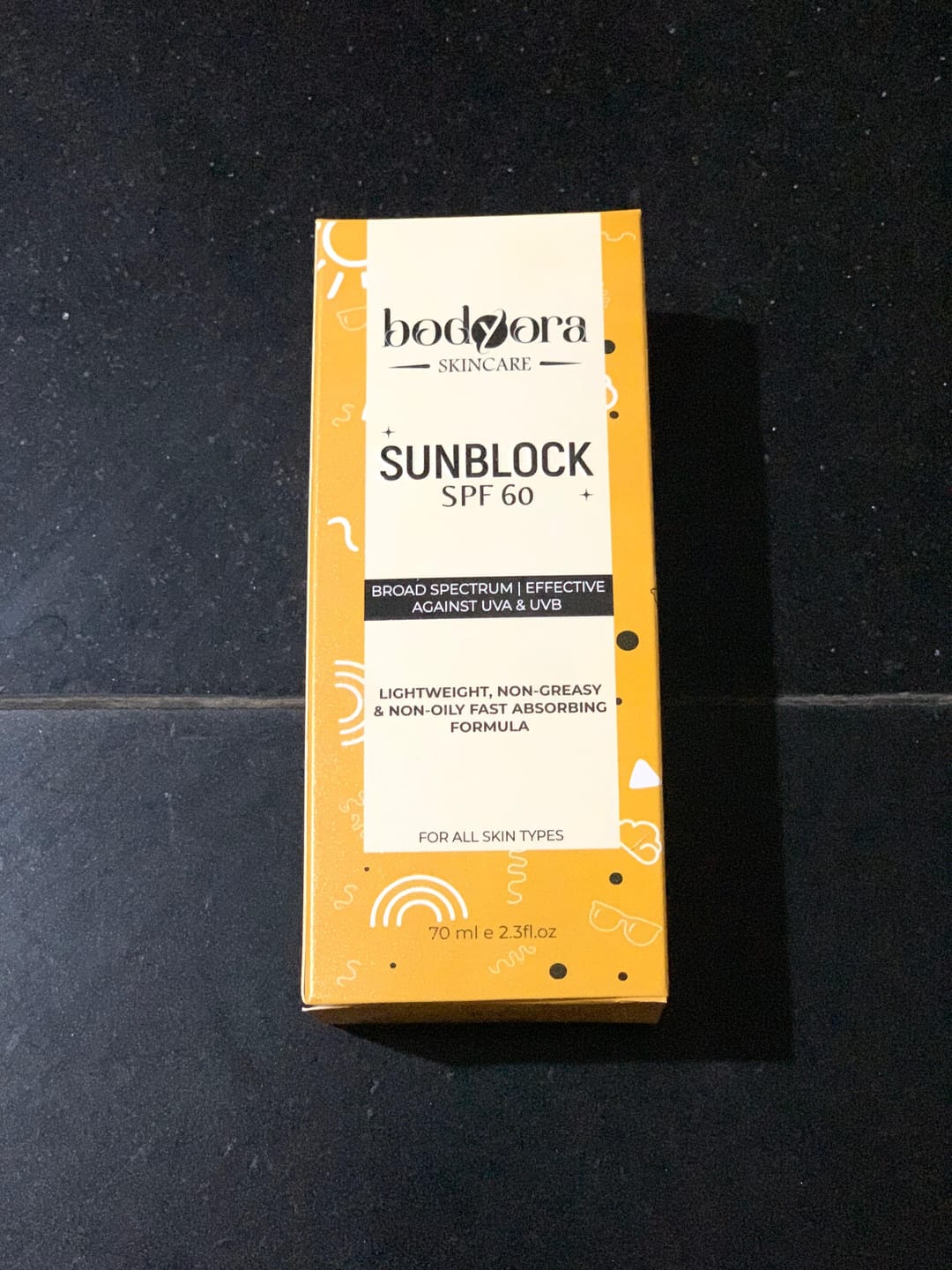 Customer photo review of Sunblock SPF 60