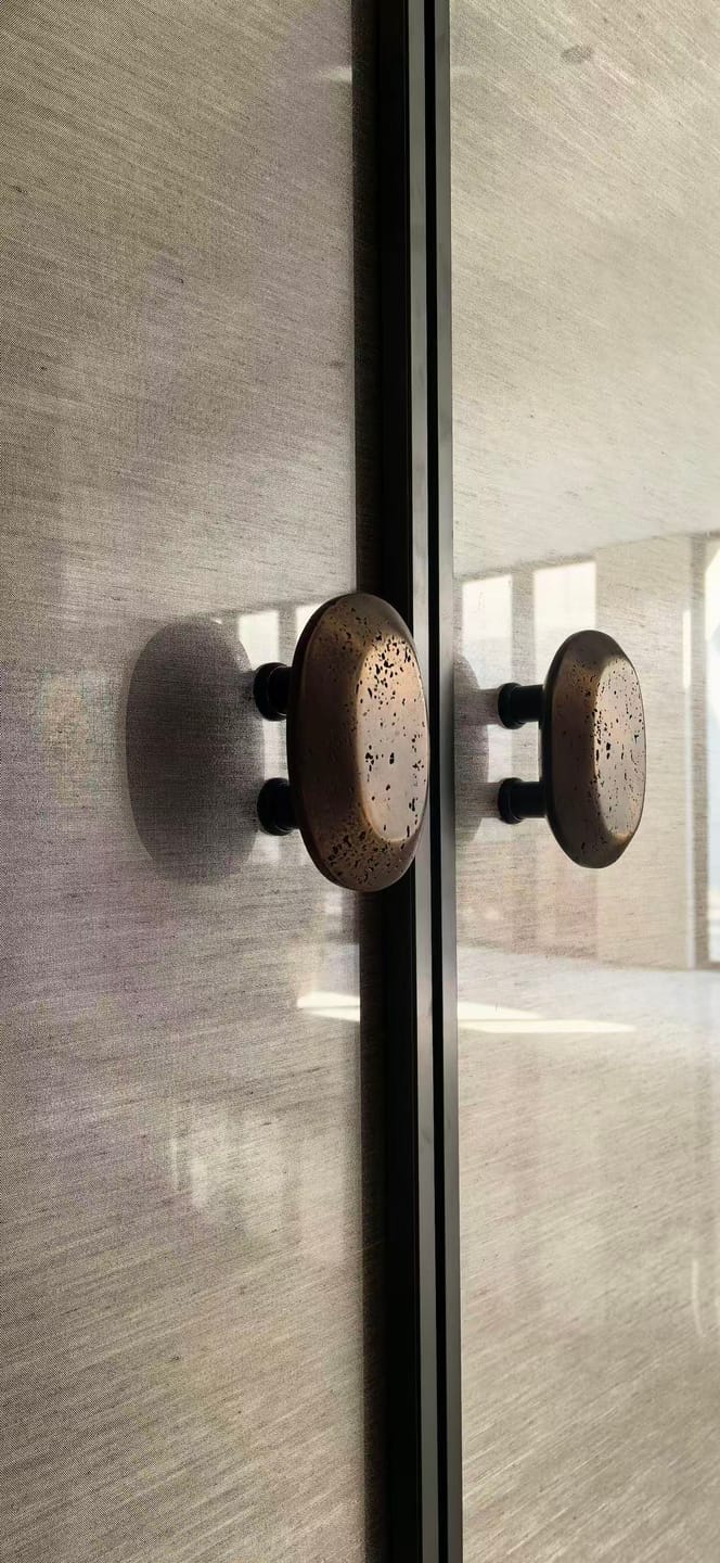 Customer photo review of Irregular Diamond-Shaped Door Handles