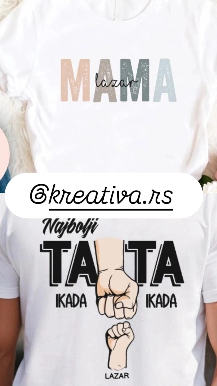 Customer photo review of Mama Majica - Dodajte Imena Svoje Dece