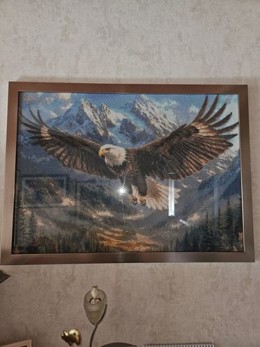 Customer photo review of 5D Diamond Painting – Adler in majestätischer Berglandschaft