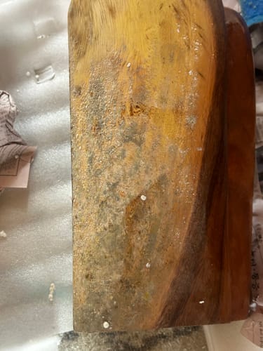 Customer photo review of Farmhouse Live Edge Console Table Entryway Decor