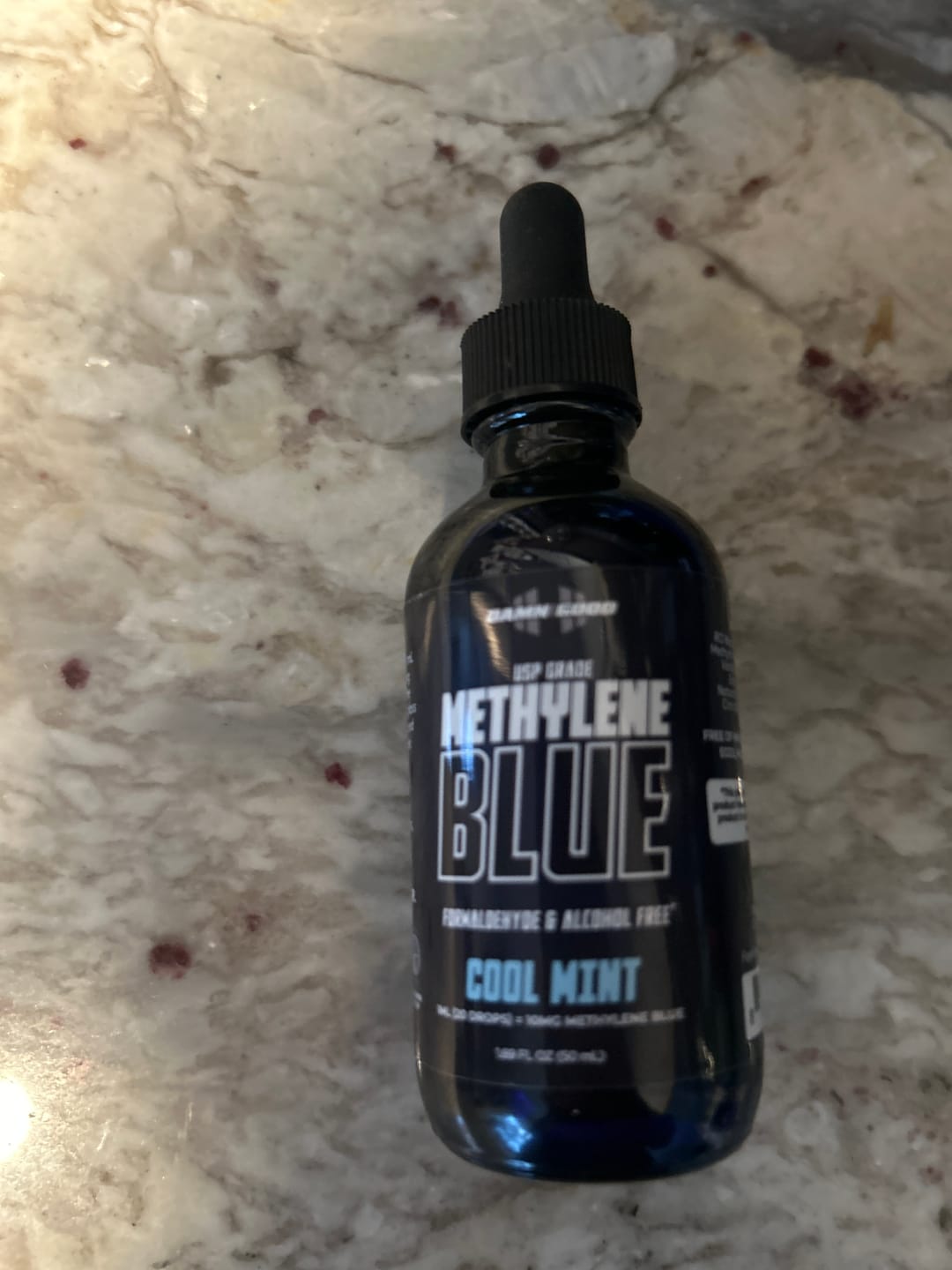 Customer photo review of Damn Good™ Methylene Blue Tincture - 50mL (30 Servings)