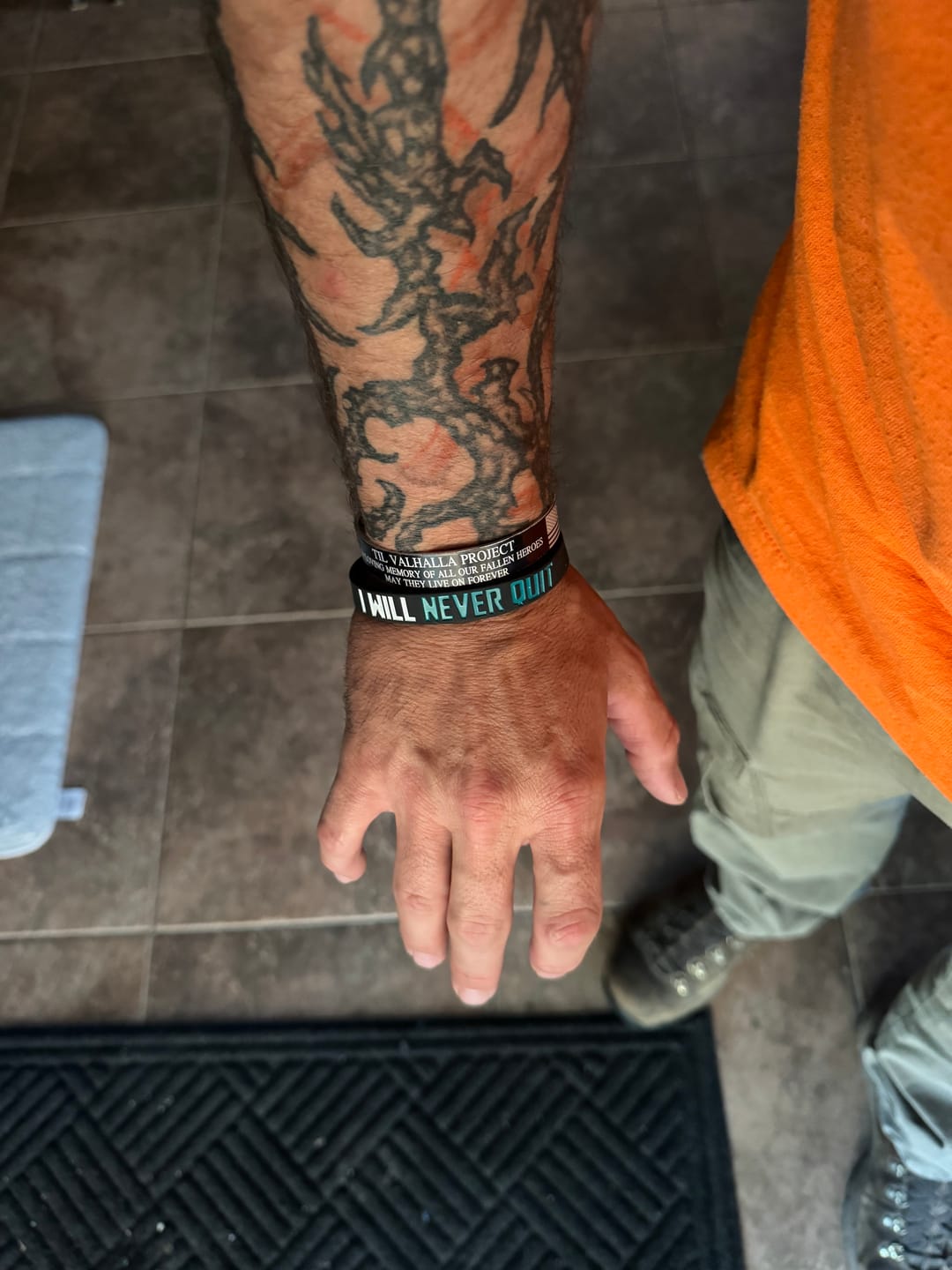 Customer photo review of Honor Our Fallen Heroes Memorial Bracelet